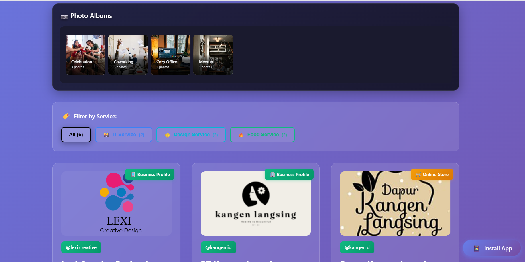 Network screenshot